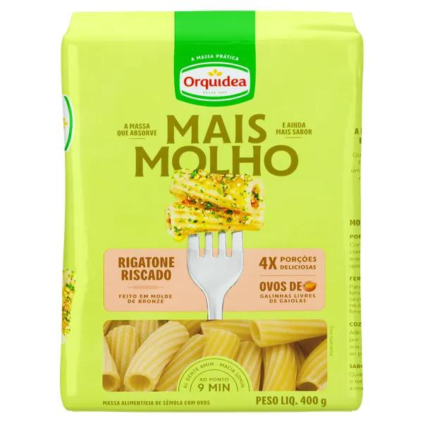 MASSA C/ OVOS MAIS MOLHO RIGAT RISC ORQUIDEA 400G