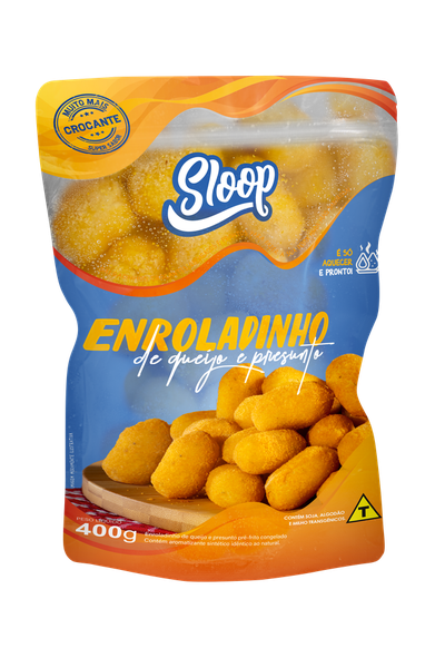MINI ENROL DE QUEIJO E PRESUN CONGELADO SLOOP 400G