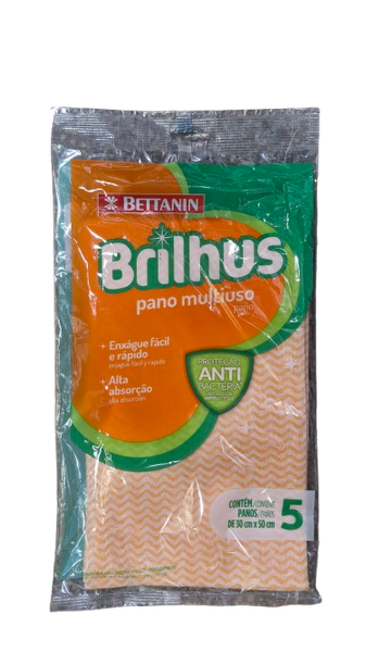 PANO BRILHUS M U LARANJA 5UN