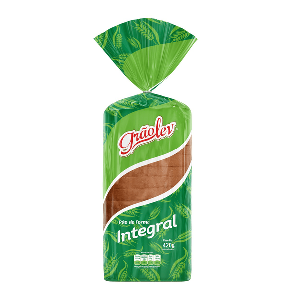 PAO DE FORMA INTEGRAL 40% GRAOLEV 420GR