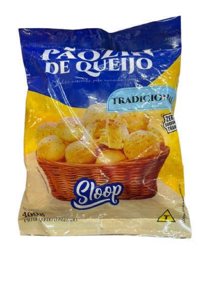 PAO DE QUEIJO TRADICIONAL CONGELADO SLOOP 400G