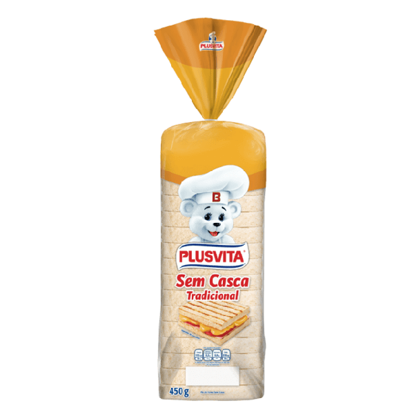 PÃO FORMA PLUS VITA S/CASCA 450G              