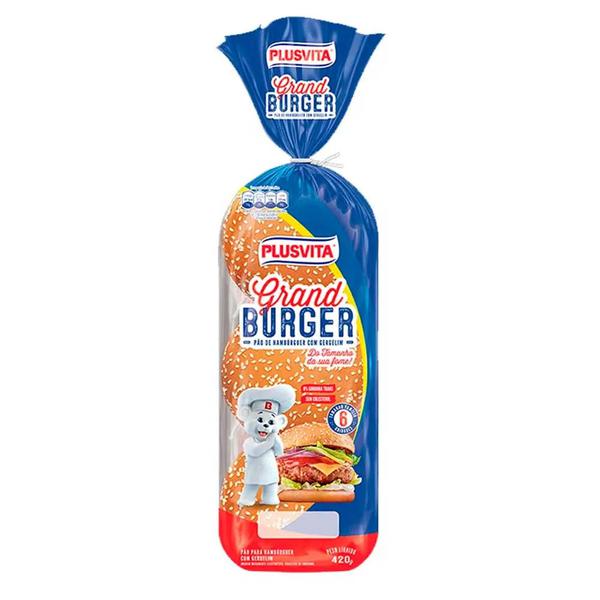 PÃO GRAND BURGER C/GERGELIM C/6 PLUS VITA 420G   