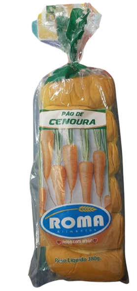PÃO ROMA CENOURA 380G 