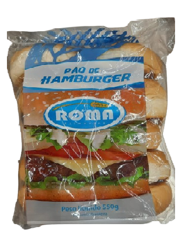 PAO ROMA HAMBURGUER C/10 550G 
