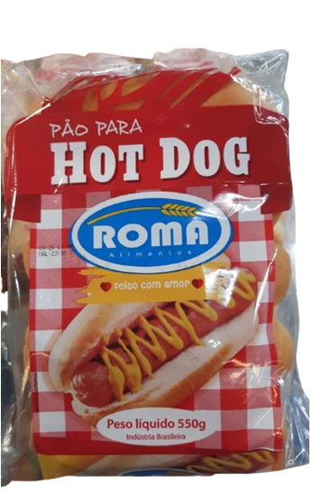 PAO ROMA PARA HOT DOG 550 G 