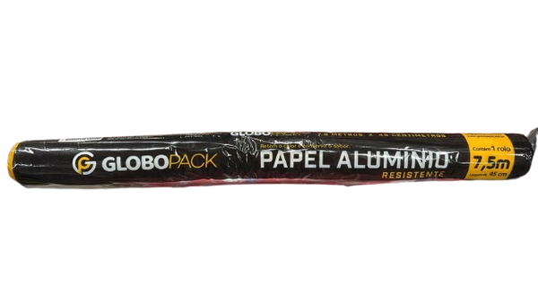 PAPEL ALUMINIO 45CMX7,5M GLOBOPACK 