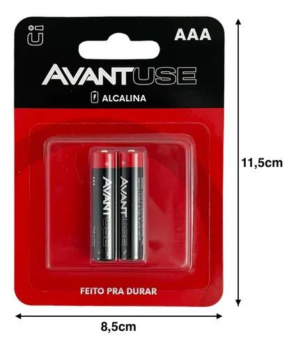 PILHA  AVANT ALCALINA PALITO AAA 1.5V C/2