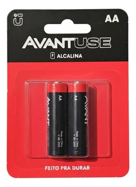 PILHA  AVANT ALCALINA PEQUENA AA 1.5V C/2