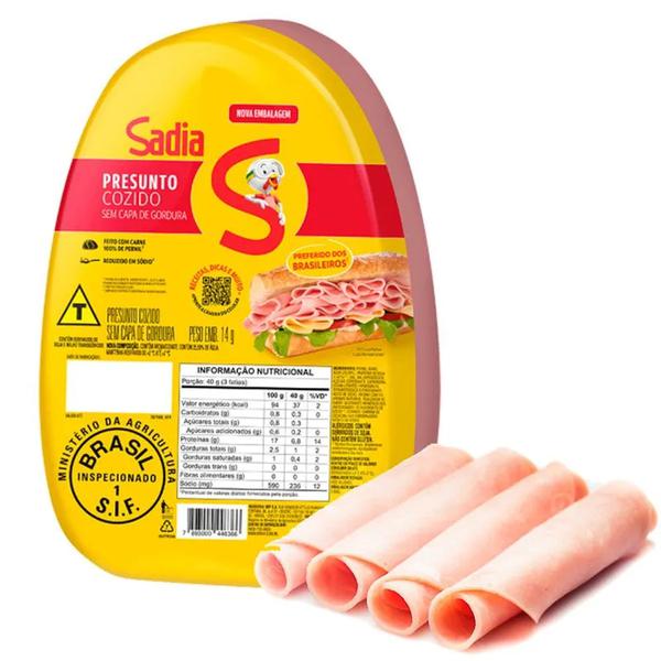 PRESUNTO SADIA COZIDO S/CAPA FATIADO KG