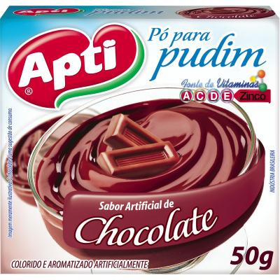 PUDIM EM PO CHOCOLATE APTI 50GR