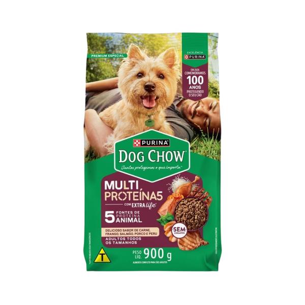 RACAO DOGCHOW MULTI PROTEINA5 ADULTOS 900G