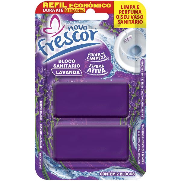 REFIL BLOCO SANITARIO FRESCOR LAVANDA C/2 30G