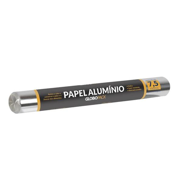 ROLO DE ALUMINIO 30CM X 7,5M GLOBO PACK