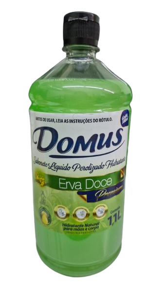 SABONETE LIQ. PEROLIZADO ERVA DOCE DOMUS 1,1 L