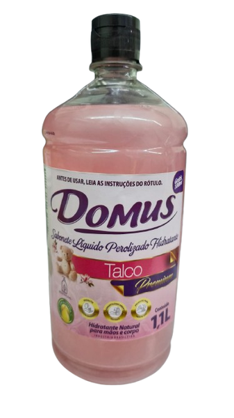 SABONETE LIQ. PEROLIZADO TALCO DOMUS 1,1 L