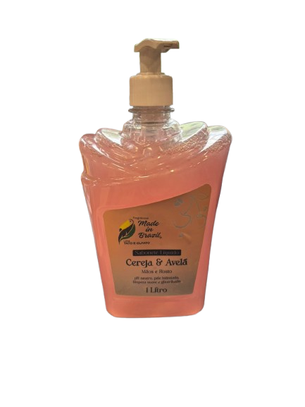 SABONETE LIQUIDO PESSEGO CEREJA E AVELA CASA CLEAN 1L