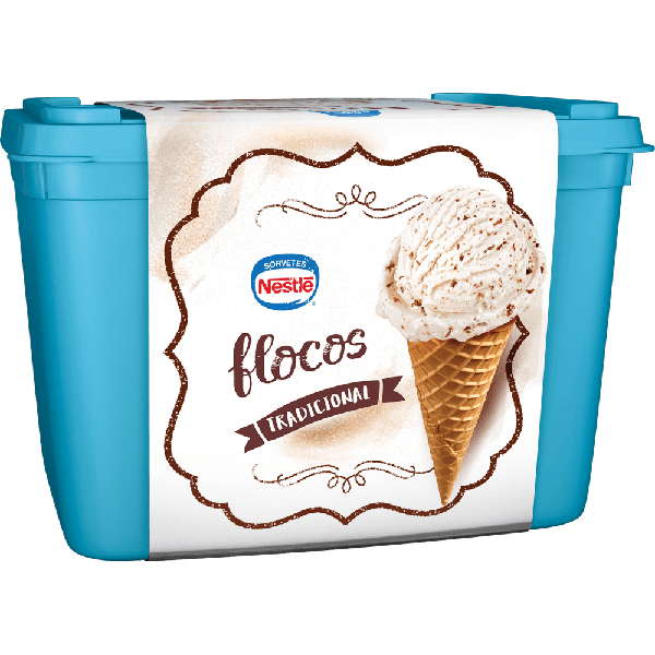 SORVETE NESTLE FLOCOS 1,5L