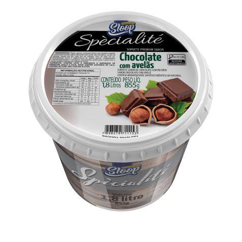 SORVETE SLOOP CHOC C/AVELA 1,8L
