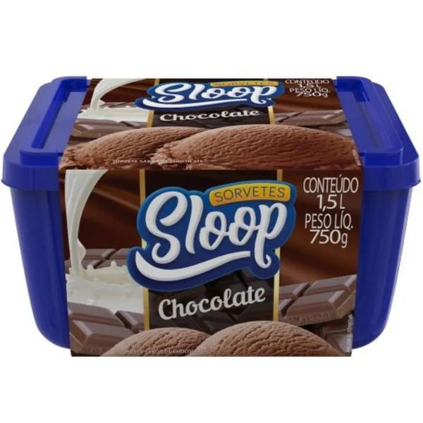SORVETE SLOOP CHOCOLATE 1,5L