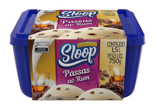 SORVETE SLOOP PASSAS AO RHUM 1,5L