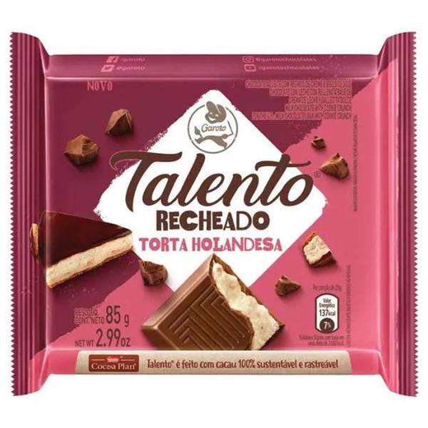 TALENTO TABLET RECHEADO HOLANDESA 85G