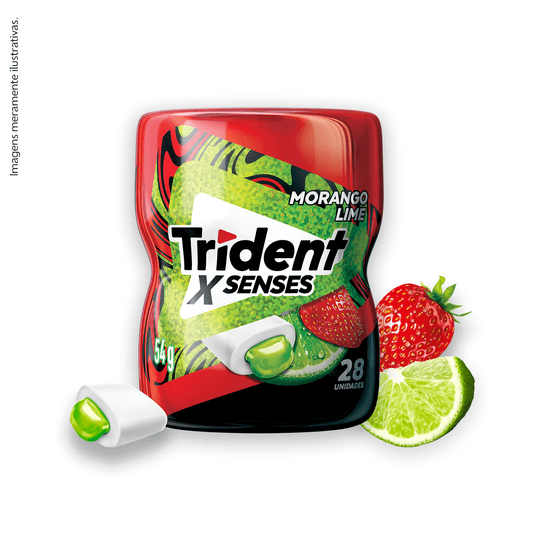 TRIDENT GARAFA MORANGO LIMAO 54G