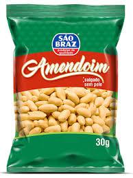 AMENDOIM S/PELE TORRADO E SALG SAO BRAZ 200G