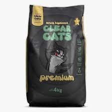 AREIA HIGIENICA CLEAR CATS PREMIUM 4KG