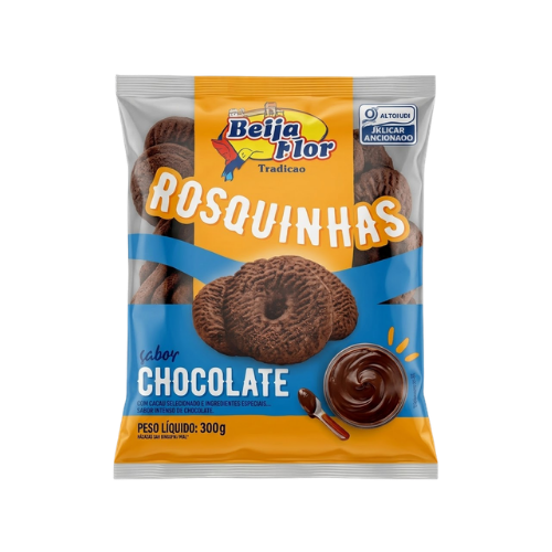 BISC BEIJA FLOR ROSQUINHA CHOC AO LEITE 300G