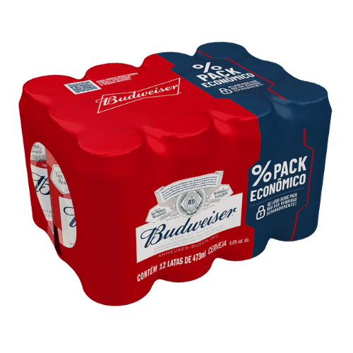CERVEJA BUDWEISER MULTIPACK C/12 LATAO 473ML