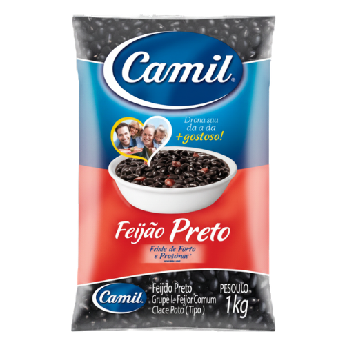 FEIJAO PRETO CAMIL T1 1KG