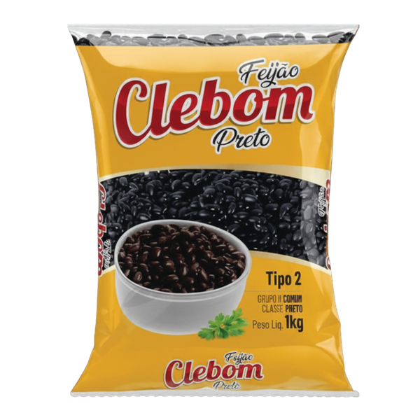 FEIJAO PRETO CLEBOM TP2 1KG
