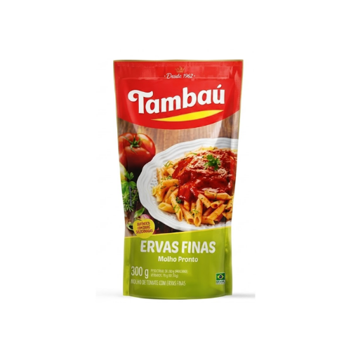 MOLHO TOMATE ERVAS FINAS POUCH TAMBAU 300G