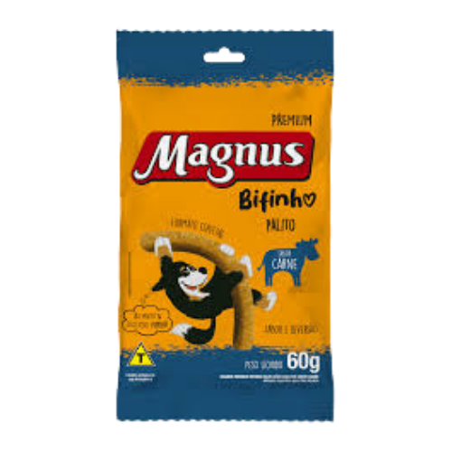 PETISCO CAO MAGNUS BIFINHO PALITO CARNE 60G