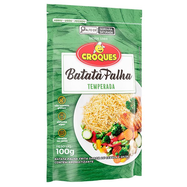 BATATA PALHA TEMPERADA CROQUES 100G