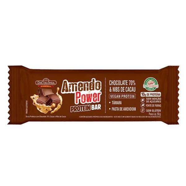 AMENDO POWER CHOCOLATE 70% E NIBS DE CACAU 50G