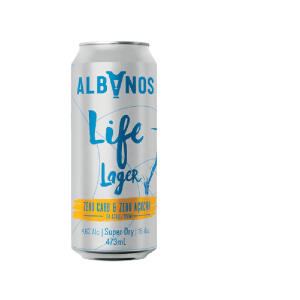 CERV ALBANOS LIFE LAGER LATA  473ML