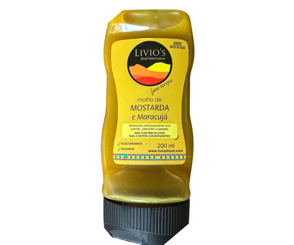 MOLHO MOSTARDA MARACUJA LIVIOS 200ML