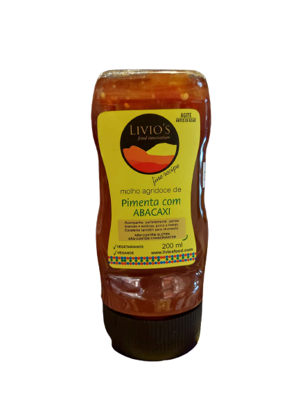 MOLHO PIMENTA C ABACAXI LIVIOS 200ML