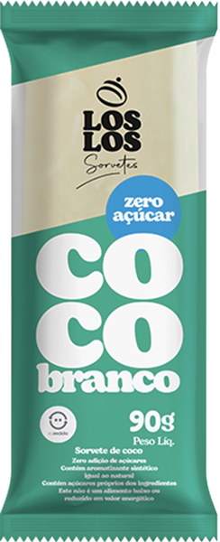 PICOLE LOS LOS COCO BRANCO ZERO 90G