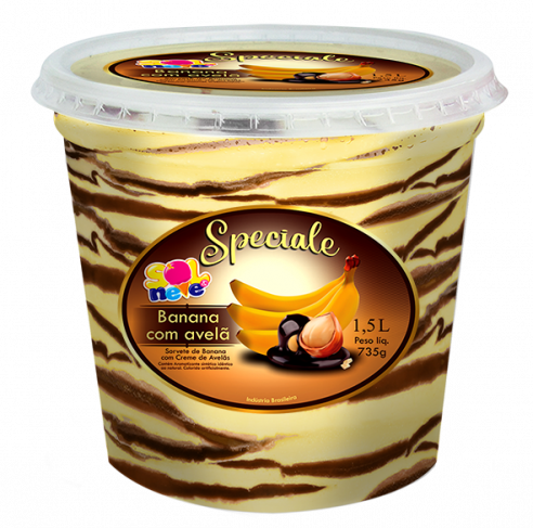 SORVETE UNNO BANANA AVELA SOL NEV 500L