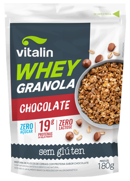 WHEY GRANOLA CHOCOLATE VITALIN 180GR