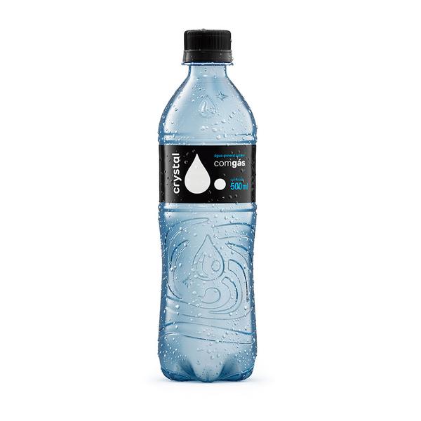 AGUA MIN CRISTAL 500ML C/GAS UND