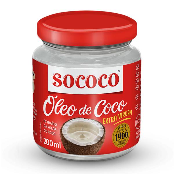 Óleo de coco Sococo 200ml Extra Virgem