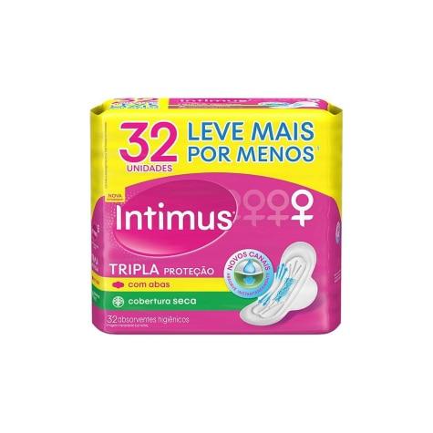 Absorvente INTIMUS C/32 Unidades Seca C/abas