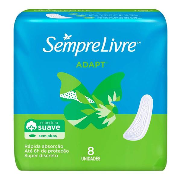 Absorvente Sempre Livre Especial C/8 Sem abas