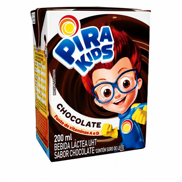 Achocolatado Líquido Pirakids Tradicional 200ml