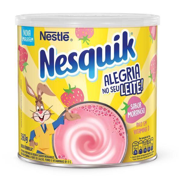 Achocolatado Nestlé Nesquik Lata 380g Morango