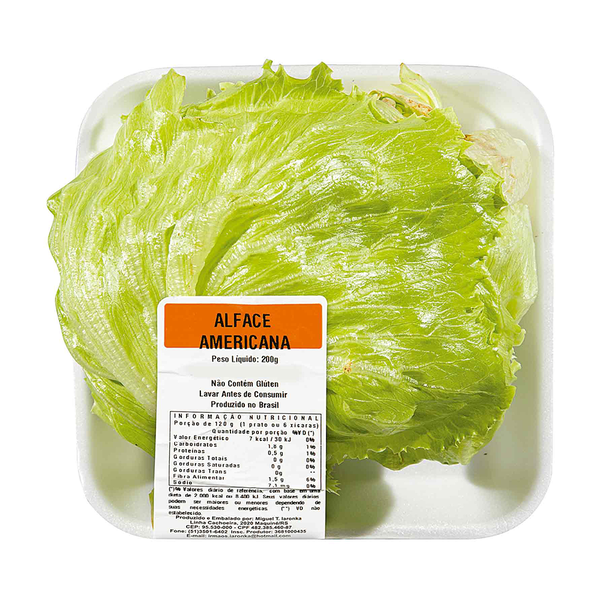 Alface Americana Paravisi Bandeja 300g